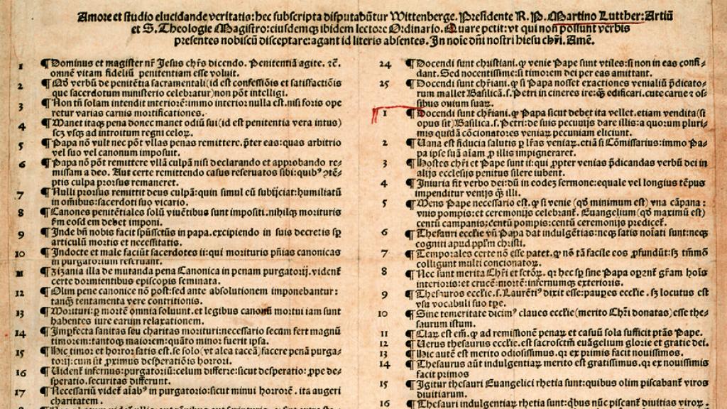 Martin Luther 95 Theses