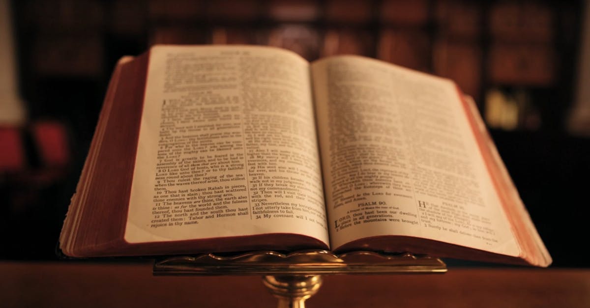 open Bible showing Book of Psalms