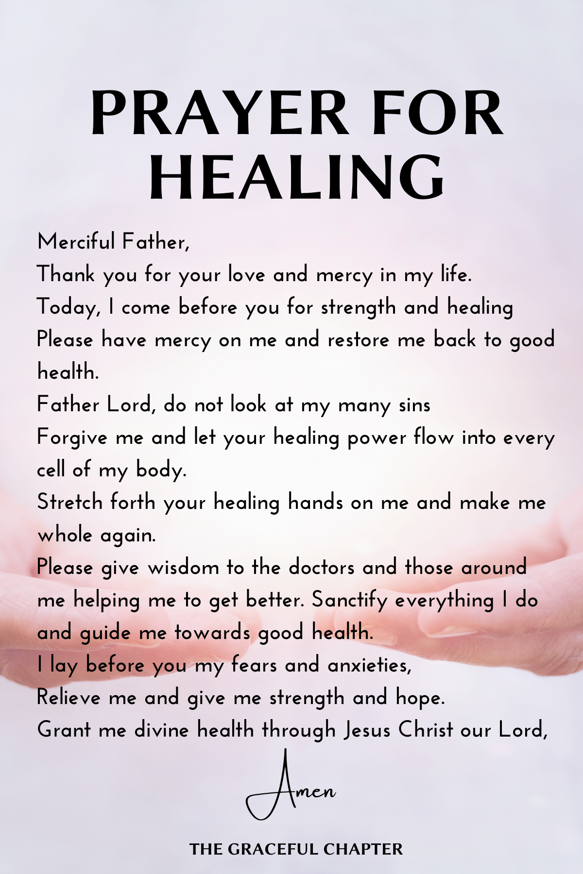 Healing through prayer and scripture