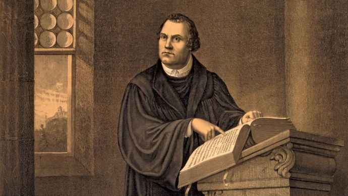 Martin Luther calling for church reform