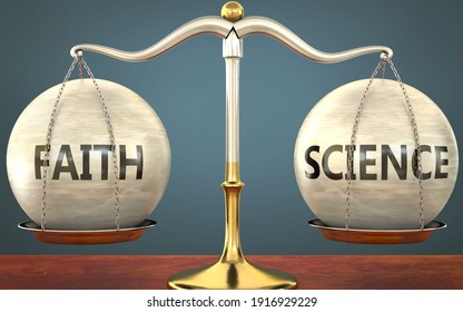 Science and Faith Concept