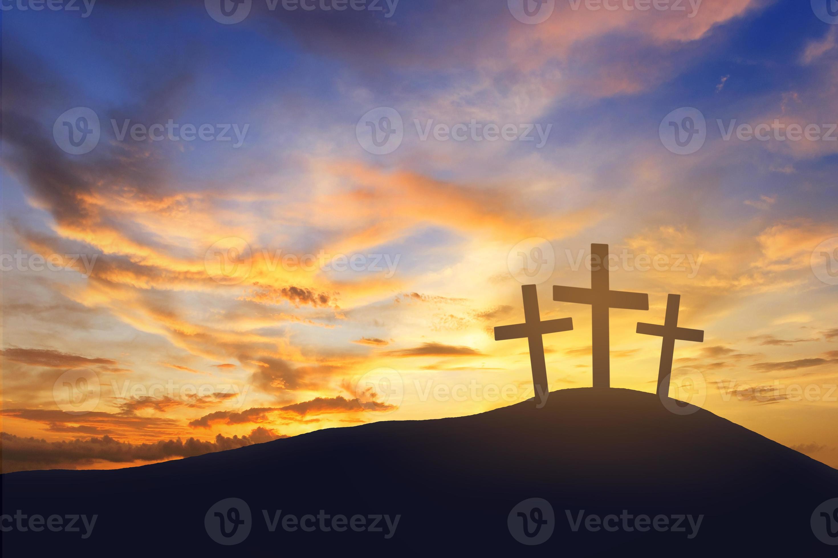 Sunrise with Cross in Focus