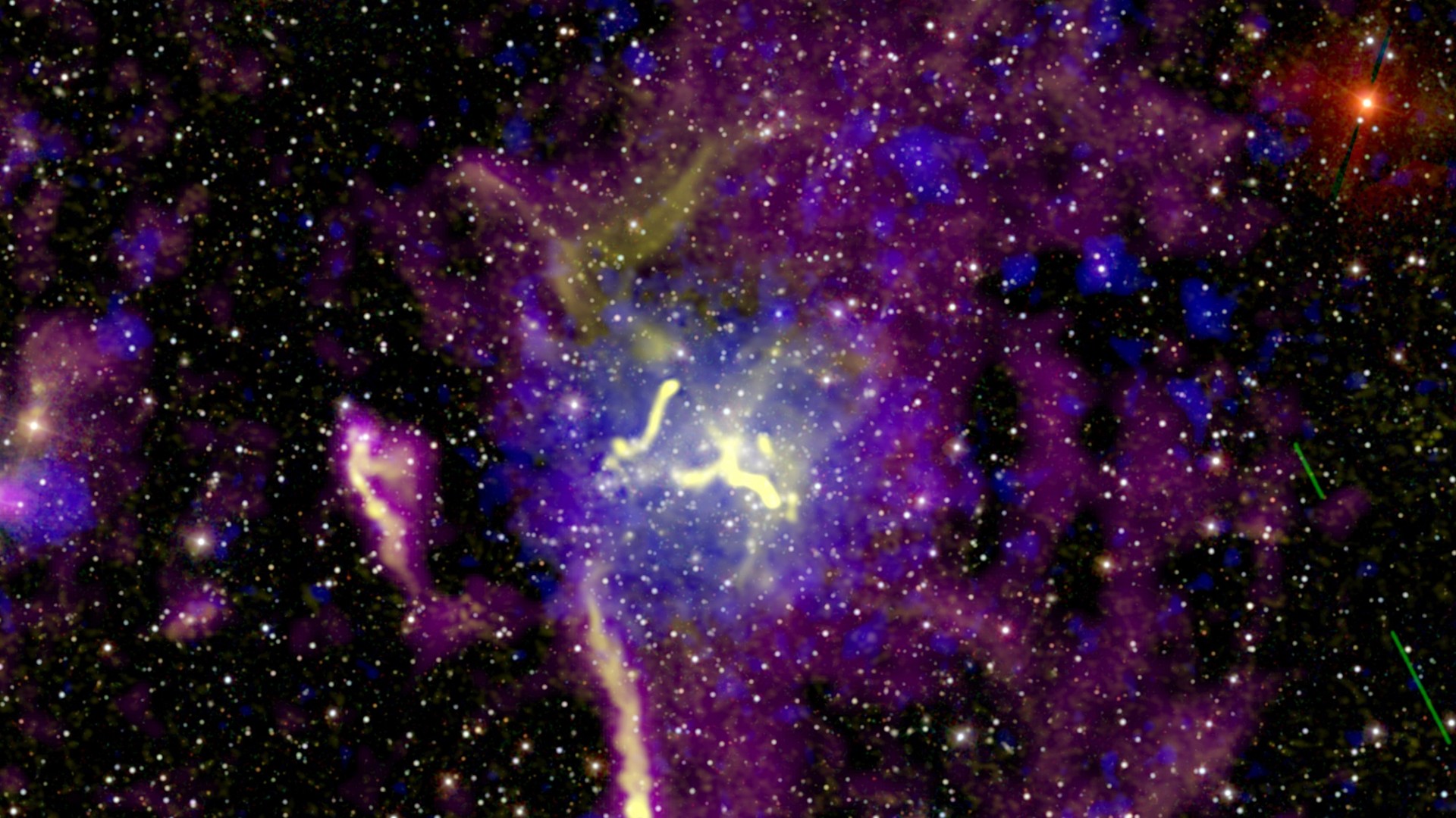 Deep space with galaxies and cosmic webs