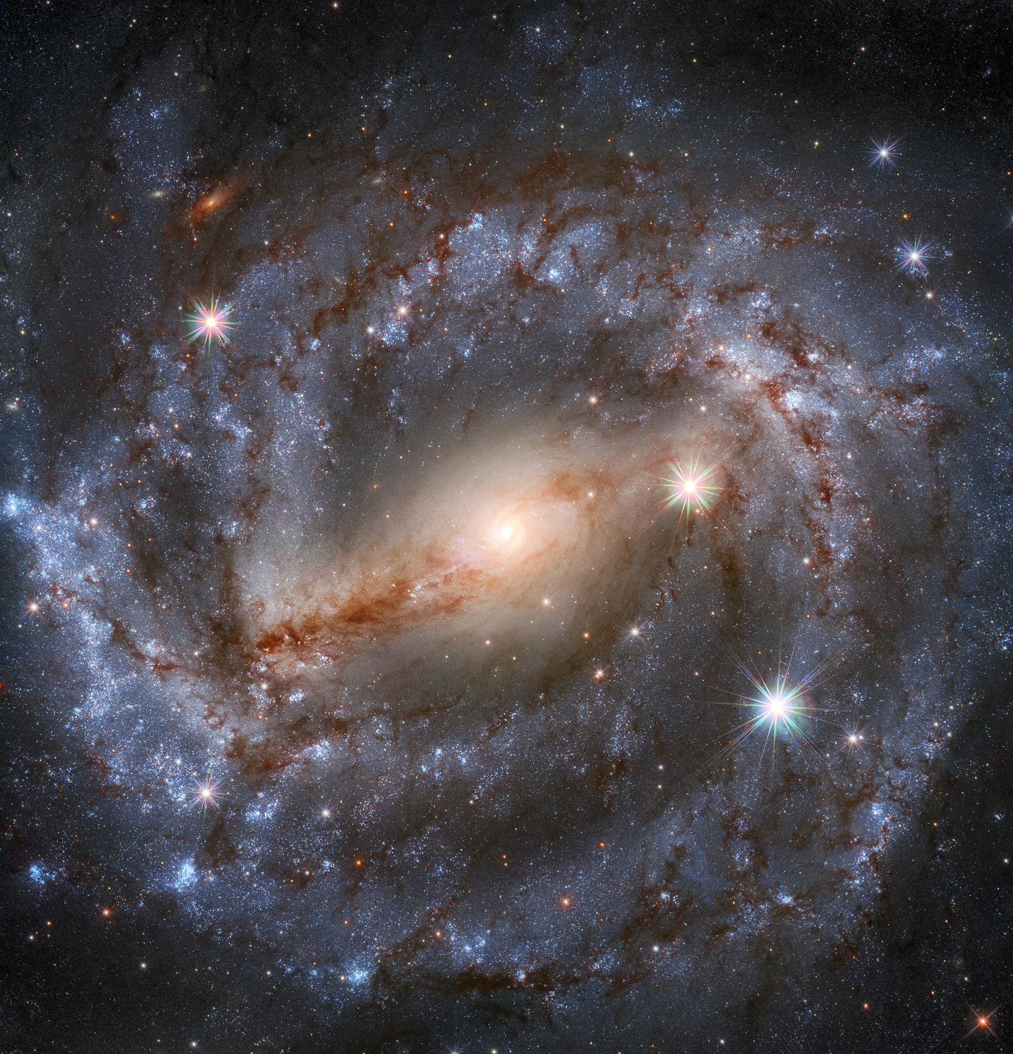 Hubble telescope images of galaxies