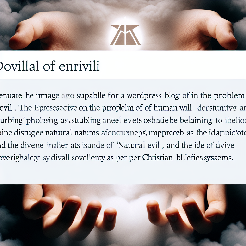 How Free Will Explains the Problem of Evil: A Christian Viewpoint on Suffering